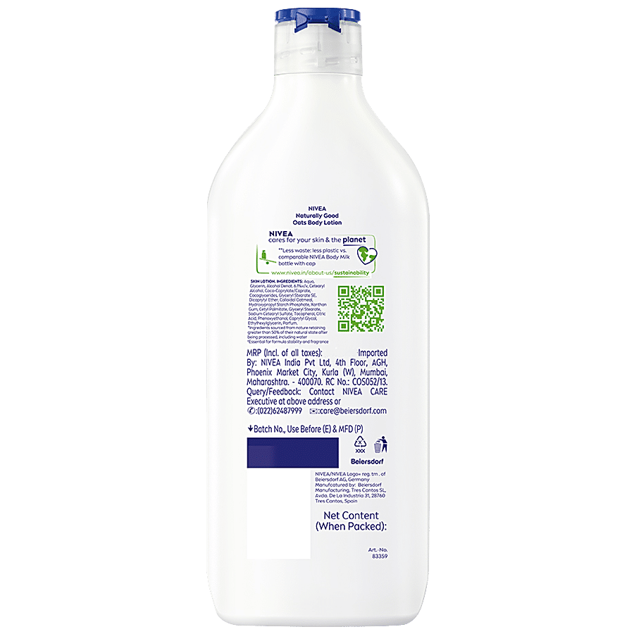 NIVEA Naturally Good Body Lotion - For Dry To Very Dry Skin With No Parabens