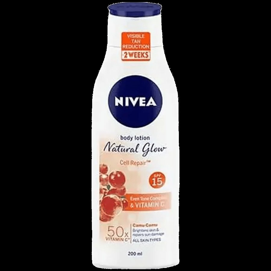 NIVEA Natural Glow Cell Repair Body Lotion - SPF 15