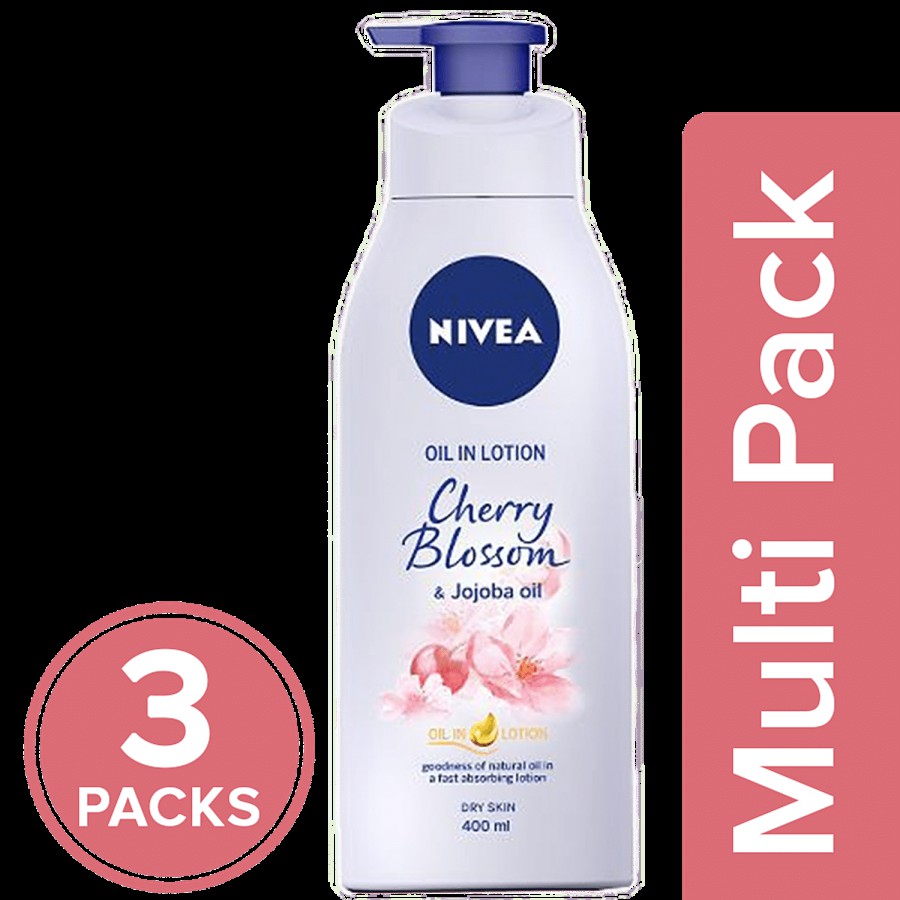 NIVEA Oil In Lotion - Cherry Blossom & Jojoba Oil