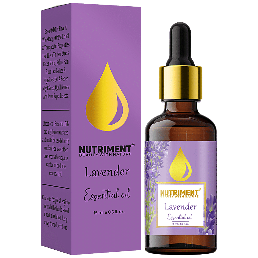 Nutriment Lavender Essential Oil - Durable & Pronounced Smell