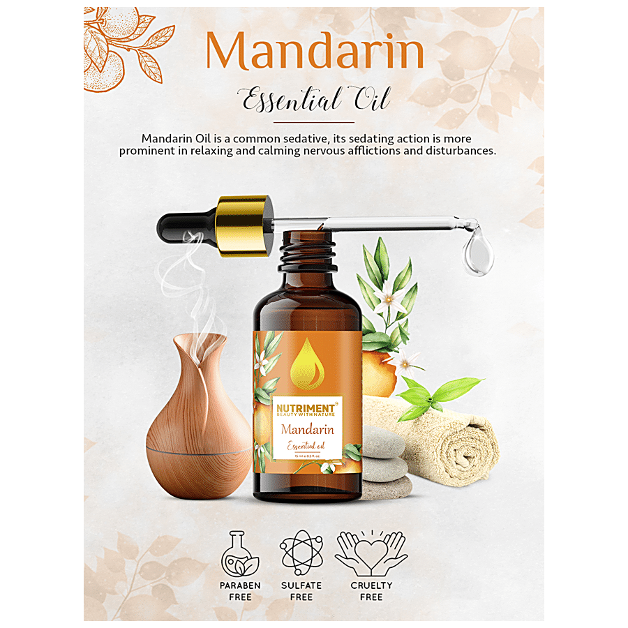 Nutriment Mandarin Essential Oil - Durable & Pronounced Smell