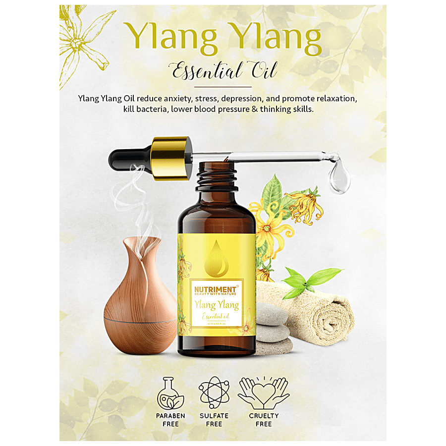 Nutriment Ylang-Ylang Essential Oil - Durable & Pronounced Smell