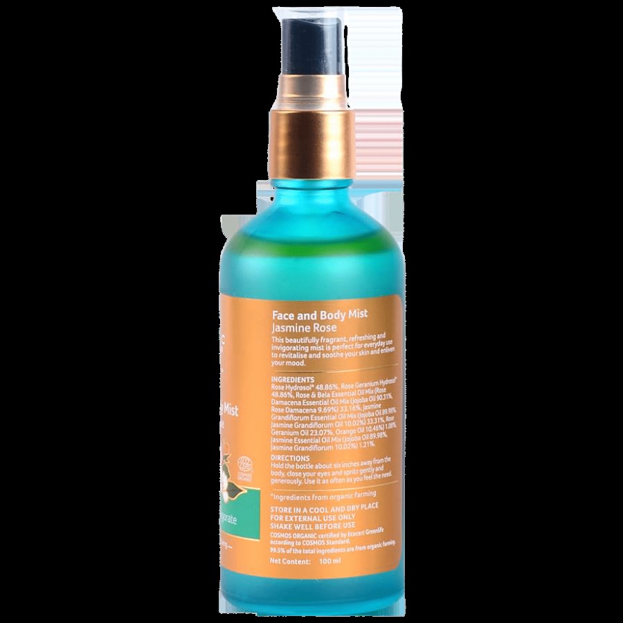 Organic India Kure Face & Body Mist - Jasmine Rose