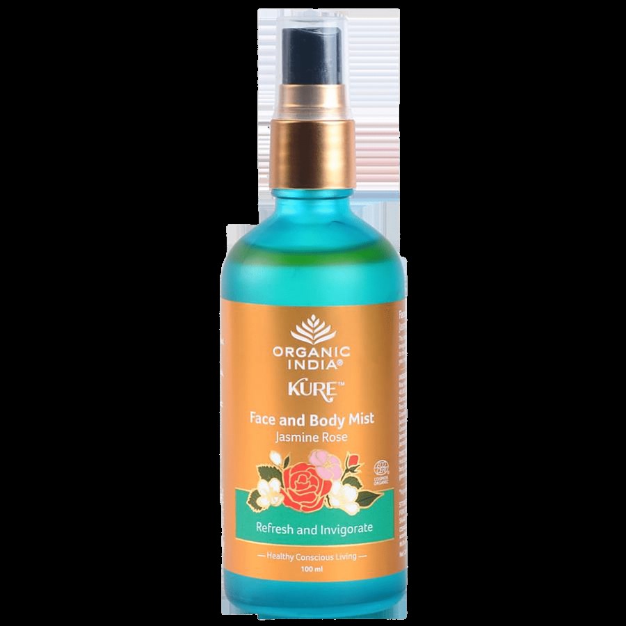 Organic India Kure Face & Body Mist - Jasmine Rose