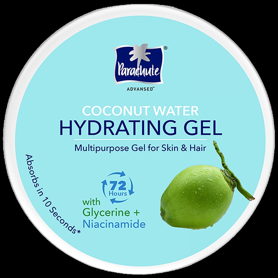 Parachute Advansed Coconut Water Hydrating Gel Multipurpose For Hair & Skin - 72h Moisturisation