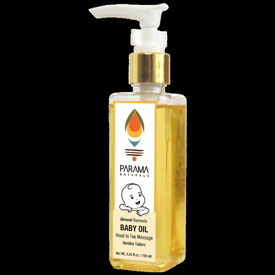 Parama Naturals Baby Oil - With Almond & Turmeric