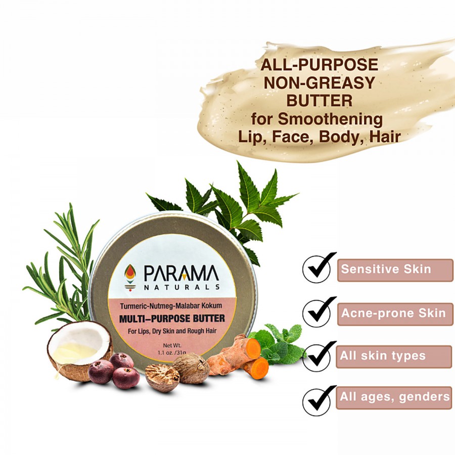 Parama Naturals Multi-Purpose Butter - For Moisturising Lips