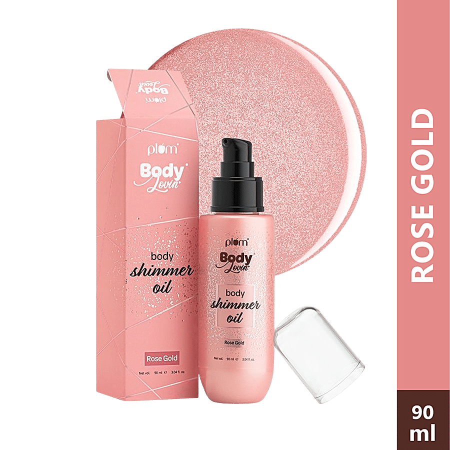 Plum BodyLovin’ Body Shimmer Oil - Rose Gold