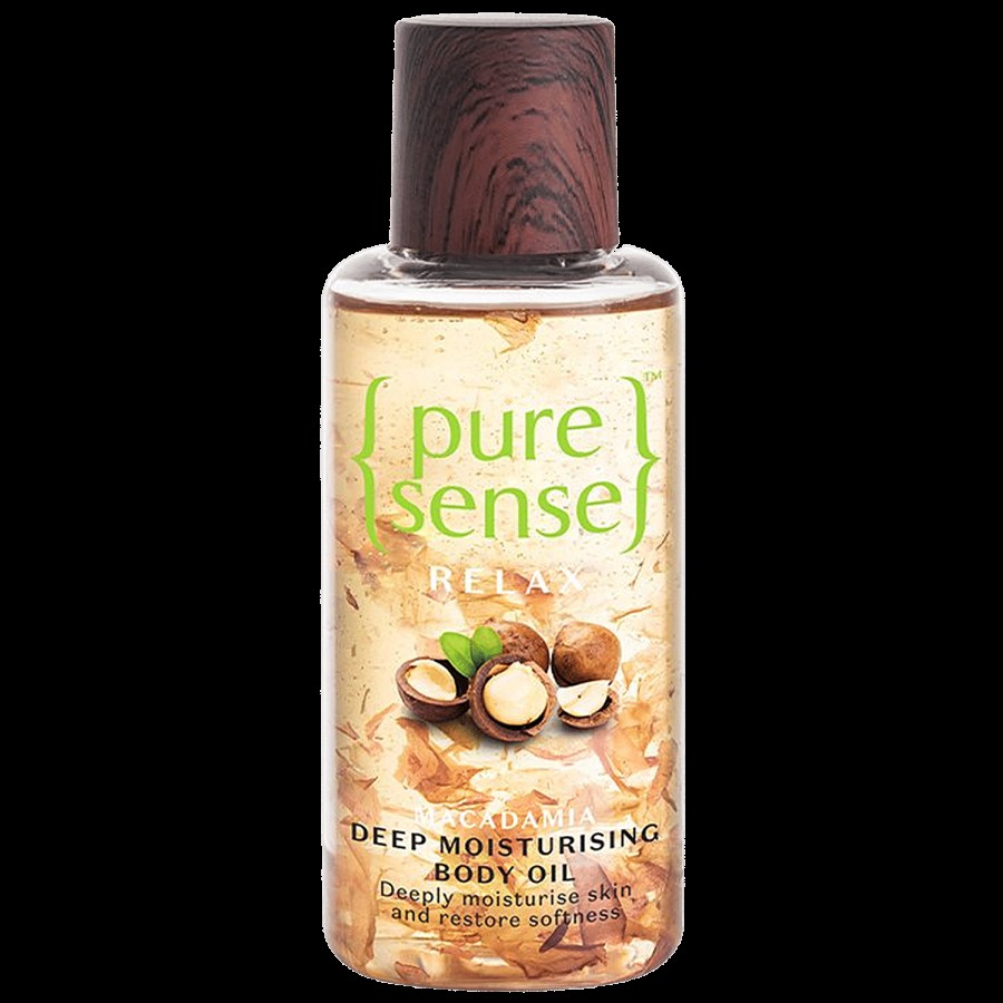 PureSense Macadamia Deep Moisturising Body Oil - Hydrates Skin