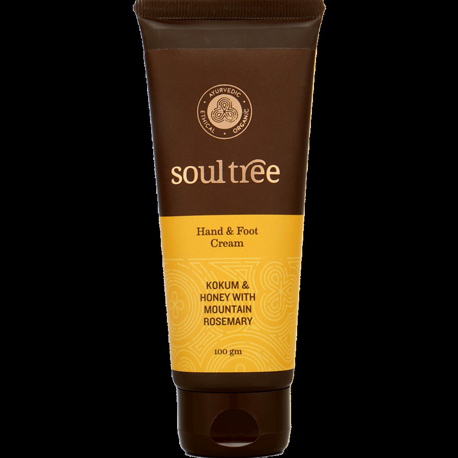 Soultree Ayurvedic Hand & Foot Cream - Kokum & Honey With Mountain Rosemary