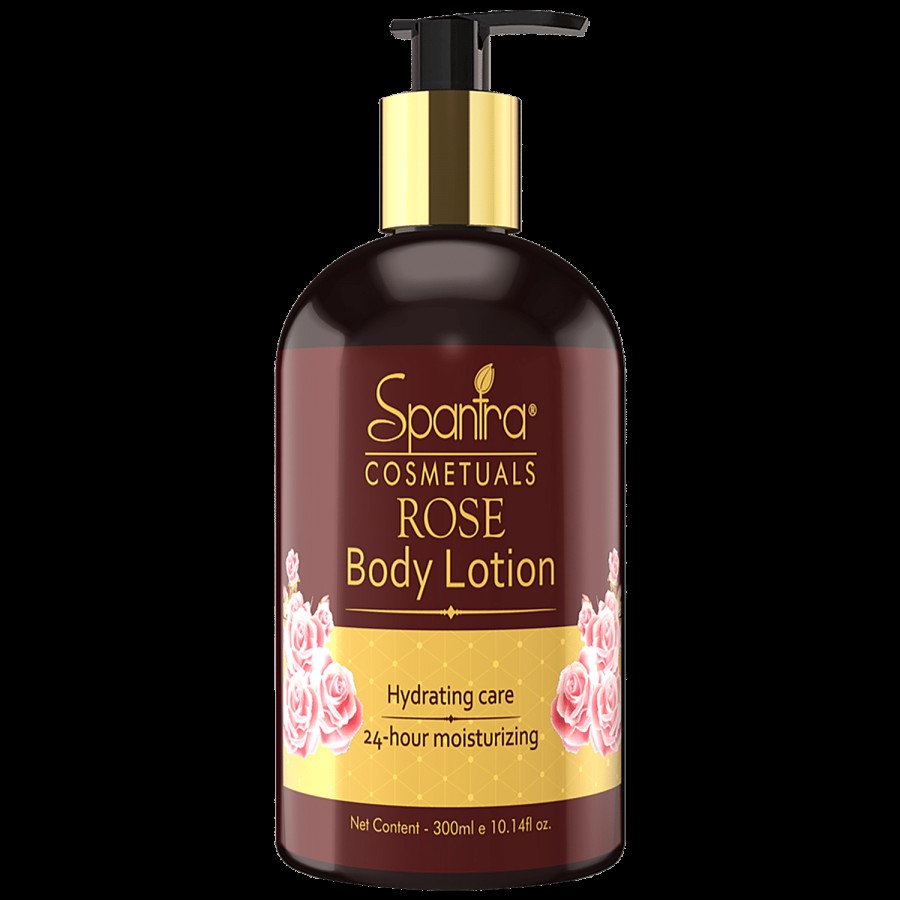 Spantra Rose Body Lotion - Prevents Dryness