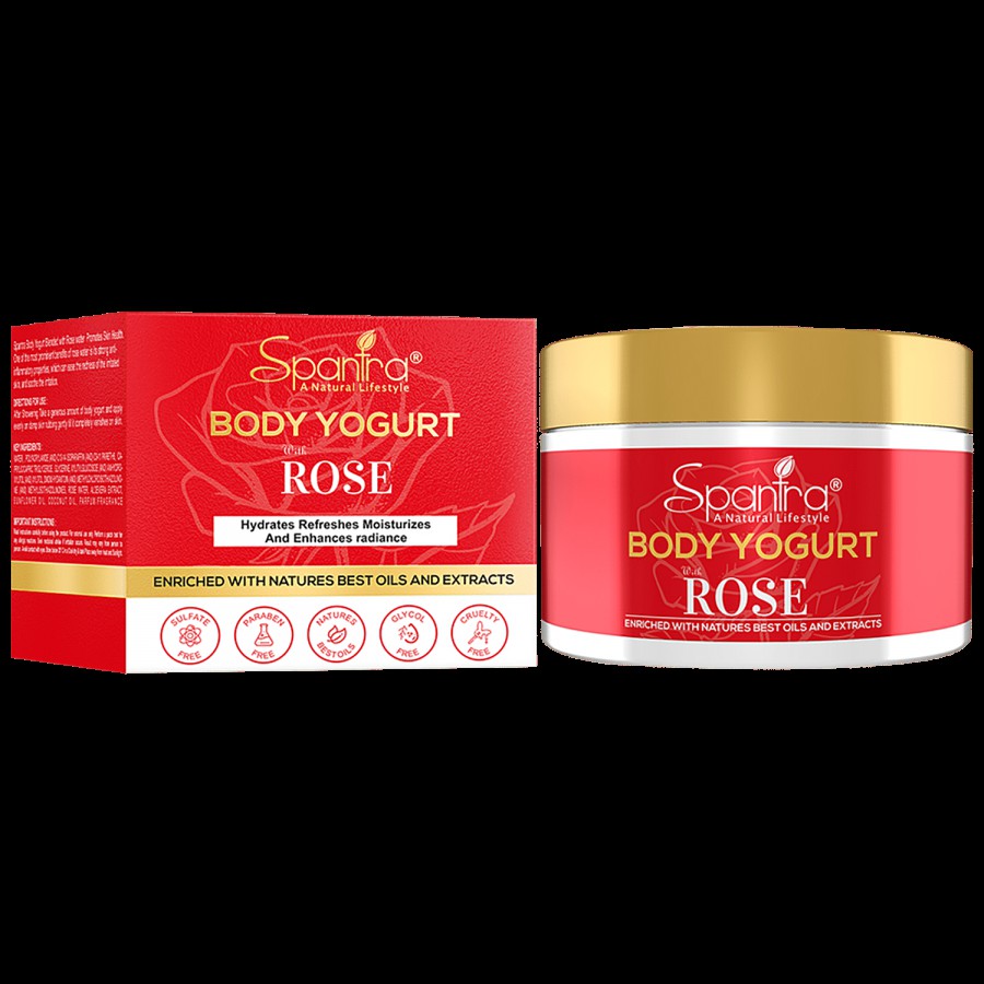 Spantra Rose Body Yogurt - Soothes Irritation