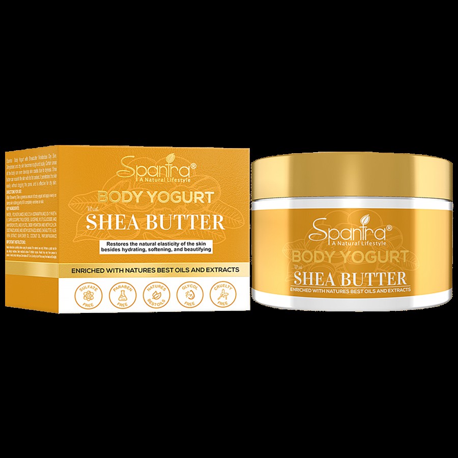 Spantra Shea Butter Body Yogurt - Hydrates Rough & Dry Skin