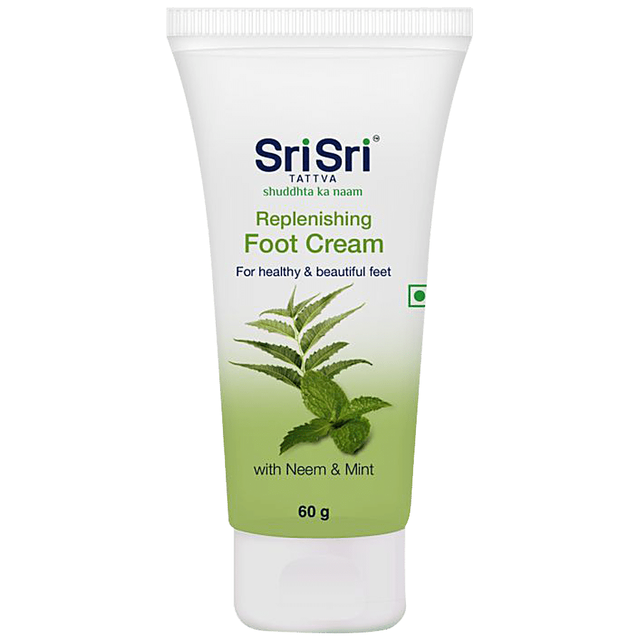 Sri Sri Tattva Replenishing Foot Cream - Neem & Mint