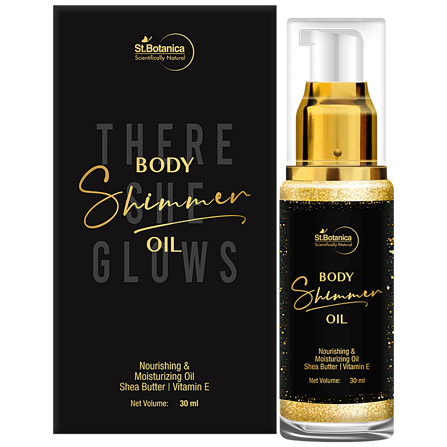 StBotanica Body Shimmer Oil - With Shea Butter