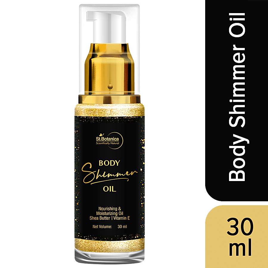 StBotanica Body Shimmer Oil - With Shea Butter