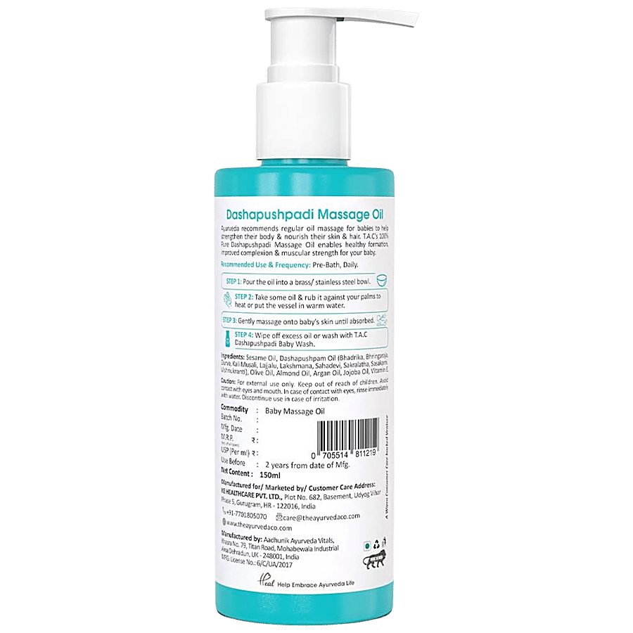 TAC - The Ayurveda Co. Dashapushpadi Ayurvedic Massage Oil - Junior