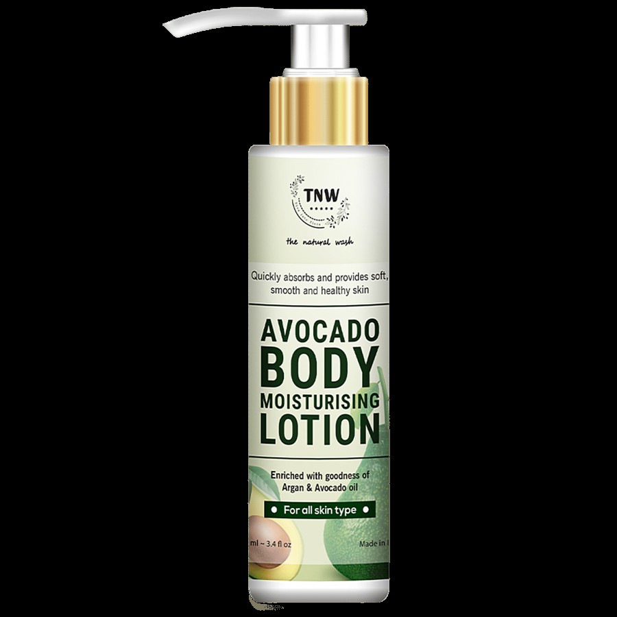 TNW-The Natural Wash Avocado Body Moisturizing Lotion - With Argan Oil