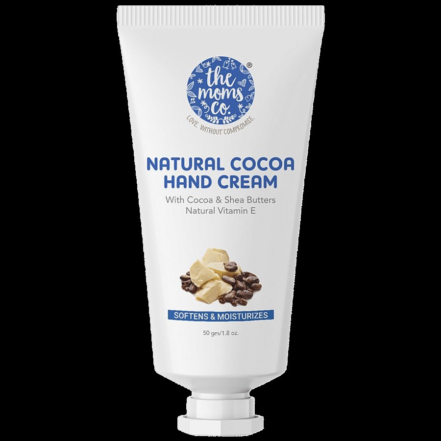 The Moms Co Natural Cocoa Hand Cream - Softens & Moisturises Skin