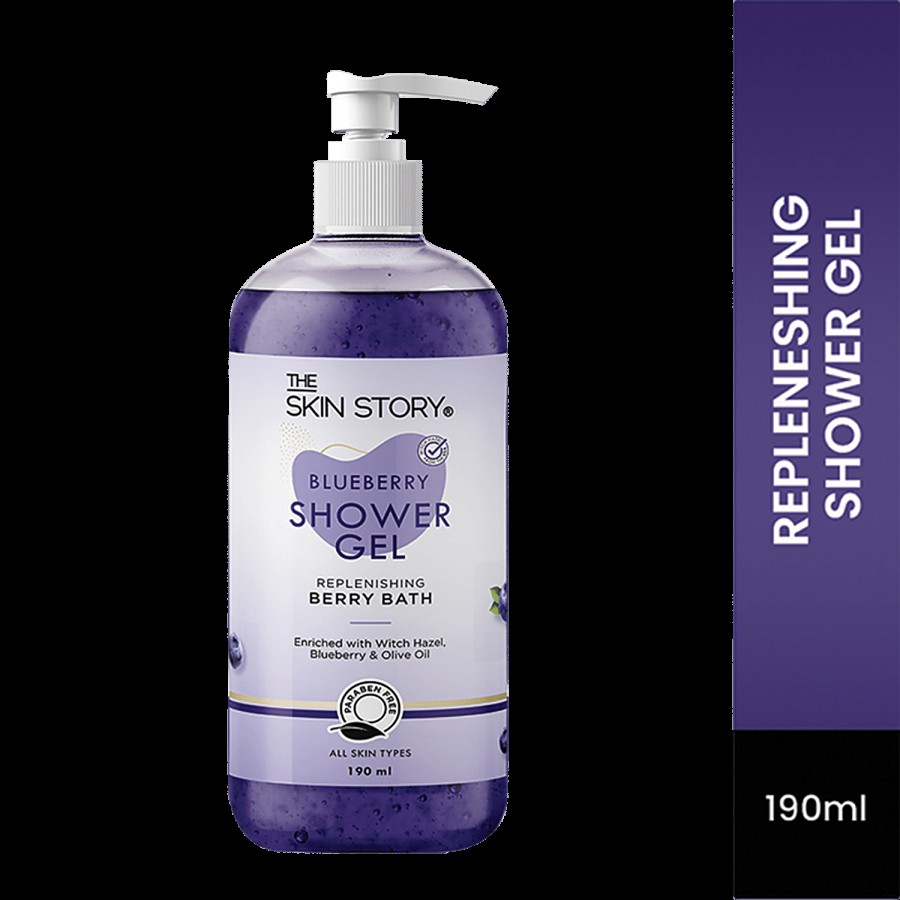 The Skin Story Blueberry Shower Gel - With Olive Oil