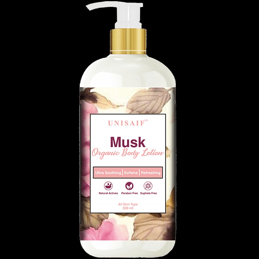 Unisaif Musk Luxury Organic Body Lotion