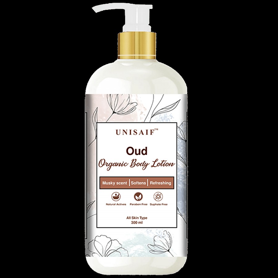 Unisaif Oud Luxury Organic Body Lotion