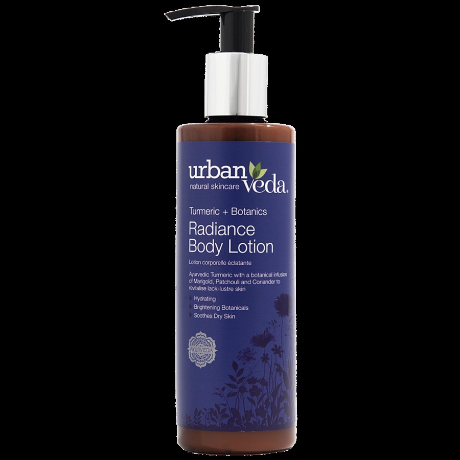 Urban Veda Radiance Ayurvedic Body Lotion - Turmeric + Botanics