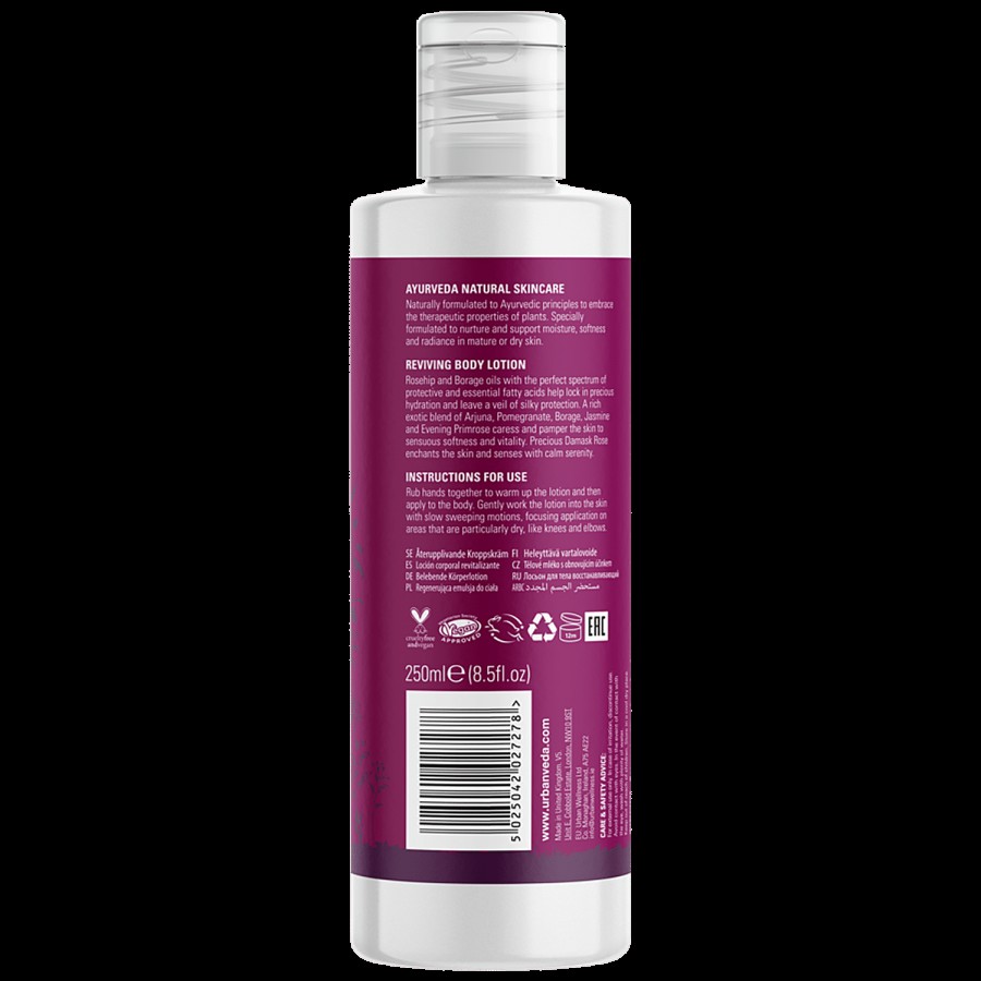 Urban Veda Reviving Body Lotion - Ayurvedic Rose + Botanics