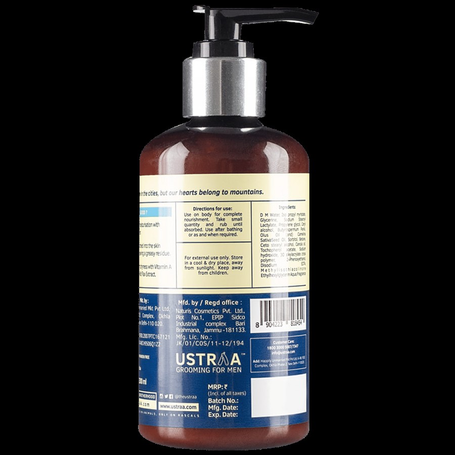 Ustraa Body Lotion For Men - Non Sticky