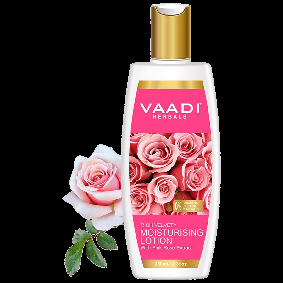 Vaadi Body Lotion - Moisturising With Pink Rose Extract