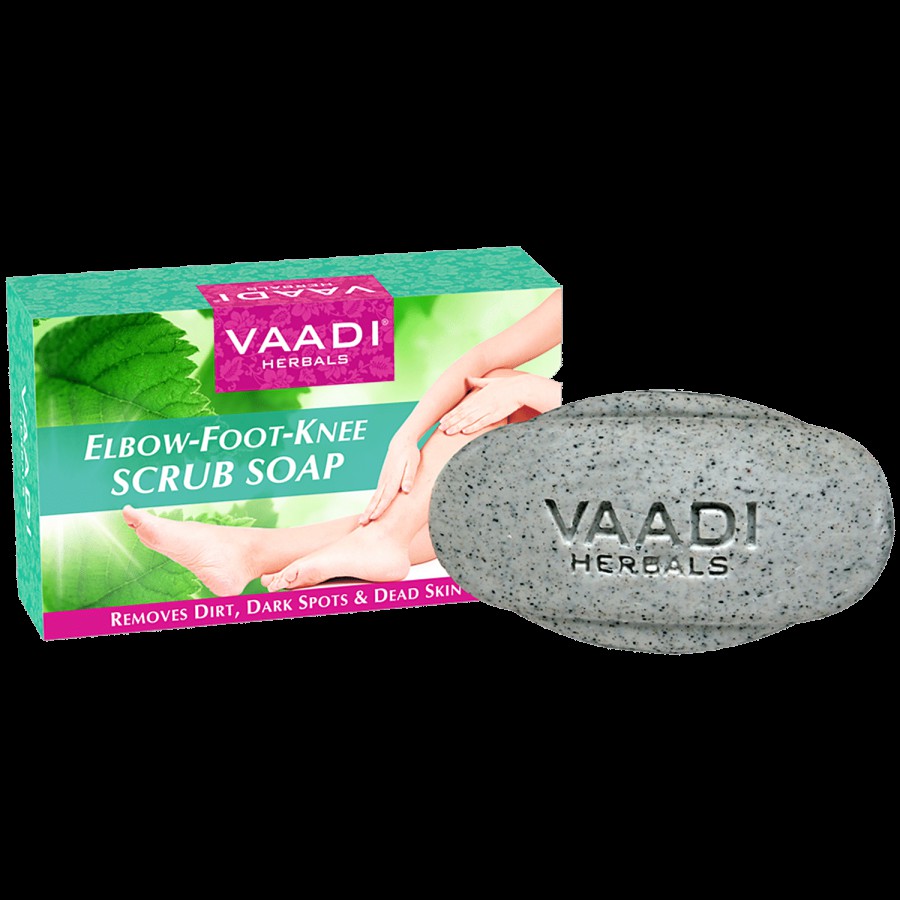 Vaadi Elbow-Foot-Knee Scrub Soap - With Almond & Walnut