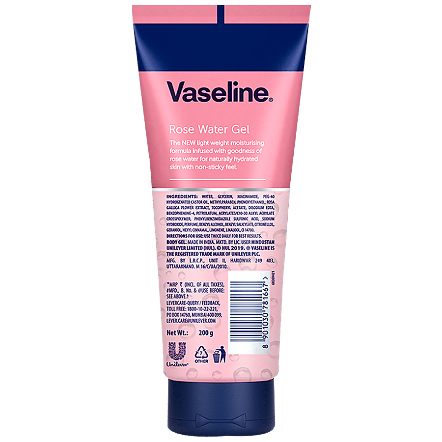 Vaseline Rose Water Moisturising Gel - Light