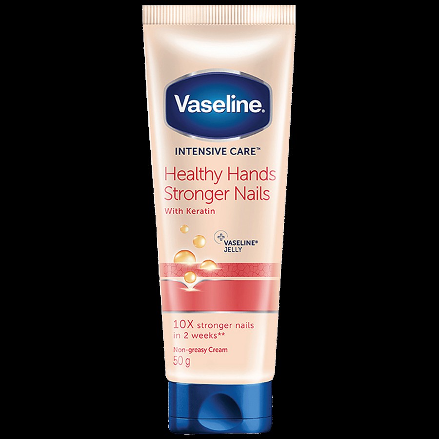 Vaseline Intensive Care Healthy Hands & Stronger Nails Cream - With Keratin