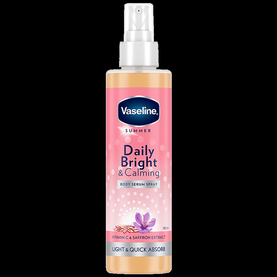 Vaseline Summer Body Serum Spray - Daily Bright & Calming