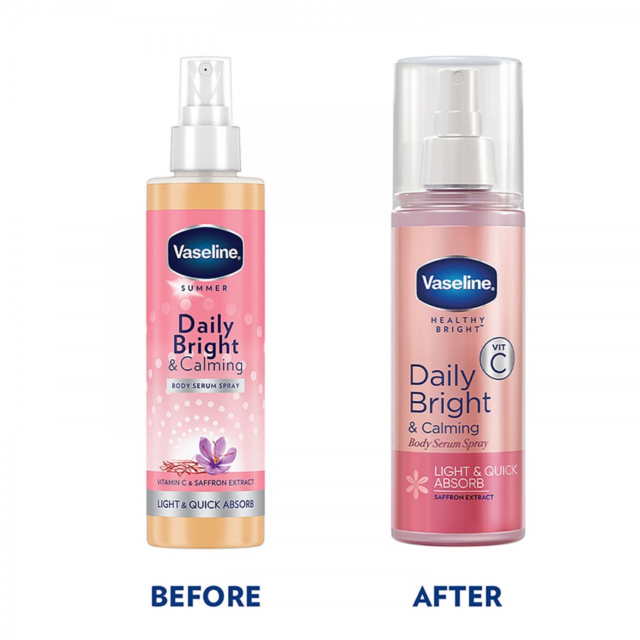 Vaseline Summer Body Serum Spray - Daily Bright & Calming