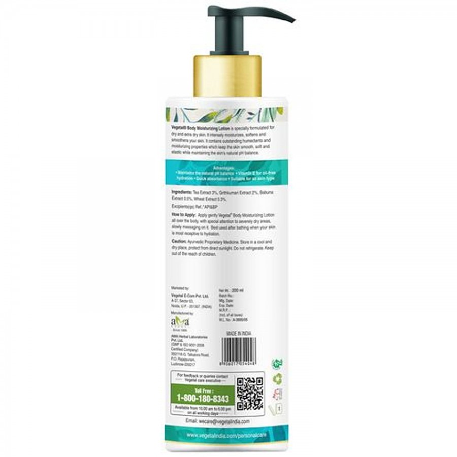 Vegetal Body Moisturizing Lotion - Dry Skin