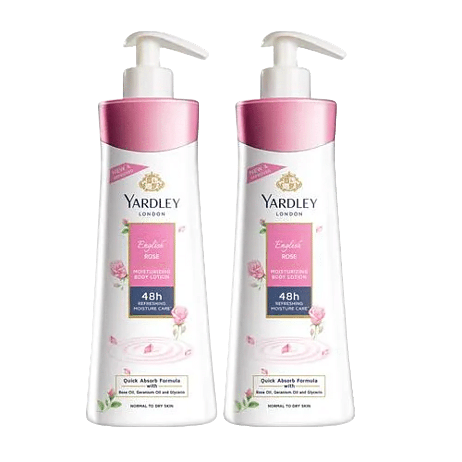 Yardley London English Rose Moisturizing Body Lotion With Germ Shield