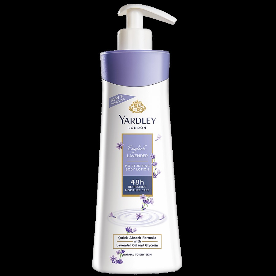 Yardley London English Lavender Moisturizing Body Lotion - For Normal To Dry Skin