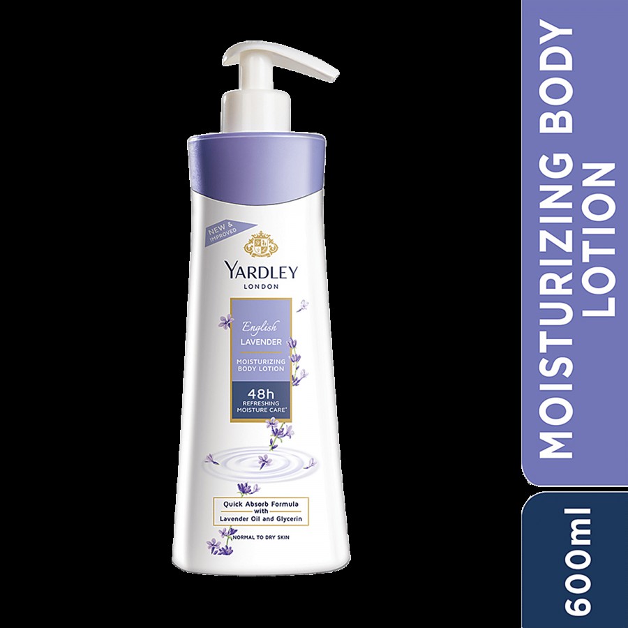 Yardley London English Lavender Moisturizing Body Lotion - For Normal To Dry Skin