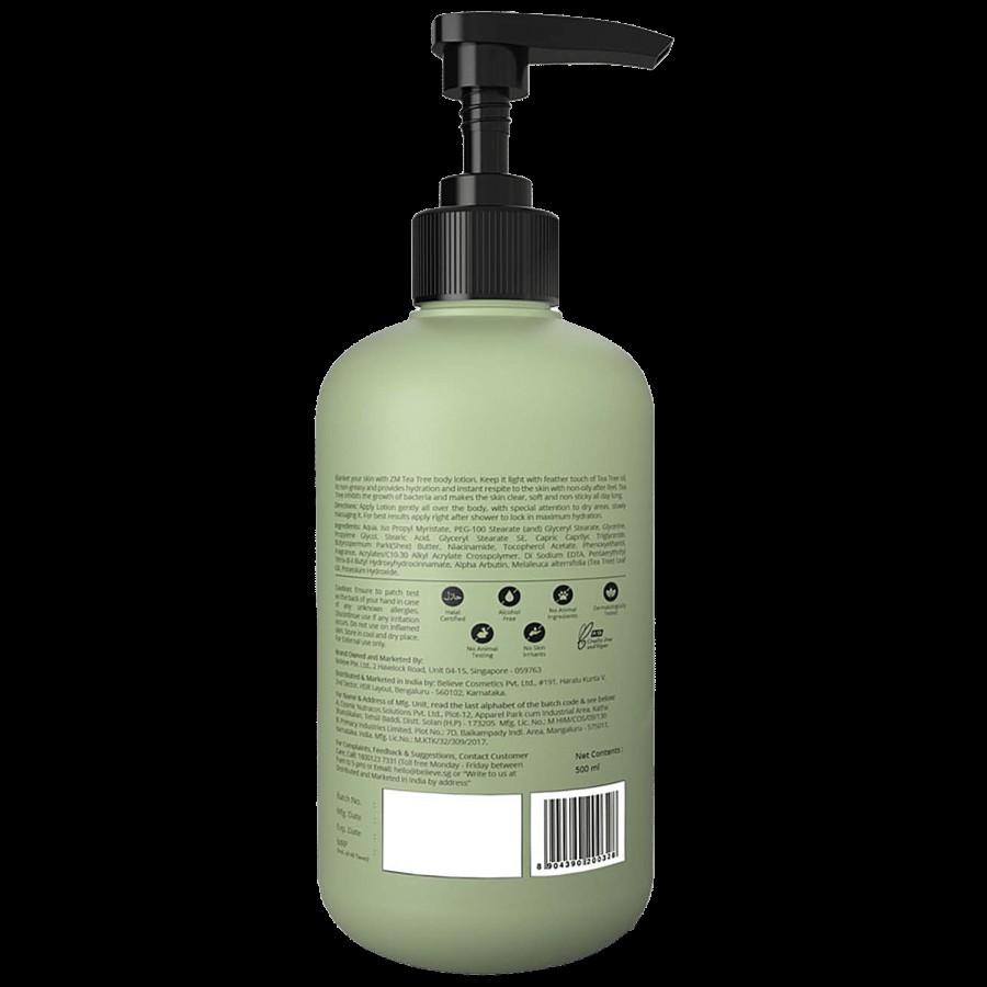 ZM Zayn & Myza Tea Tree Body lotion - Intense Hydration