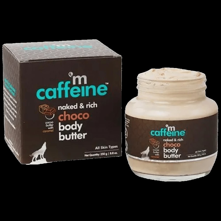 mCaffeine Choco Body Butter - 72 Hrs Intense Non-Sticky Moisture