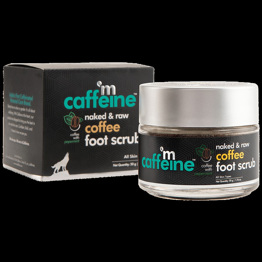 mCaffeine Naked & Raw Dead Skin Removal Coffee Foot Scrub