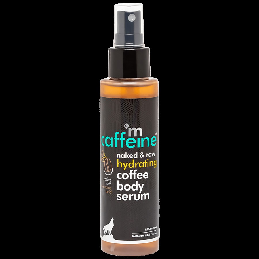 mCaffeine Naked & Raw Hydrating Coffee Body Serum - With Hyaluronic Acid