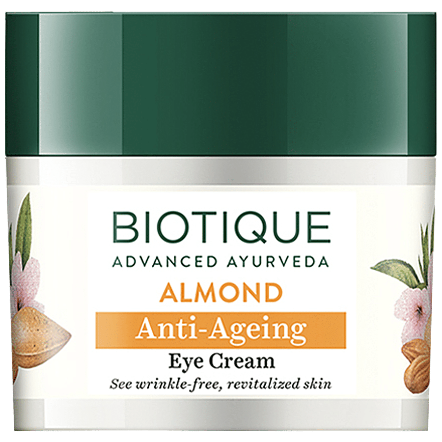 BIOTIQUE Anti-Ageing Eye Cream - Almond