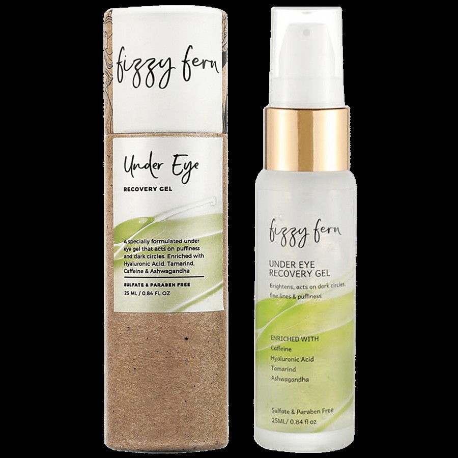 Fizzy Fern Under Eye Recovery Gel - Hyaluronic Acid & Caffeine