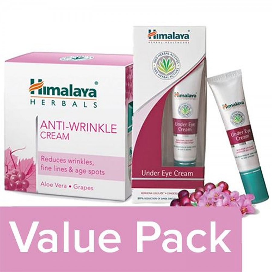 Himalaya Cream - Under Eye 15 ml + Cream - Anti Wrinkle 50 gm