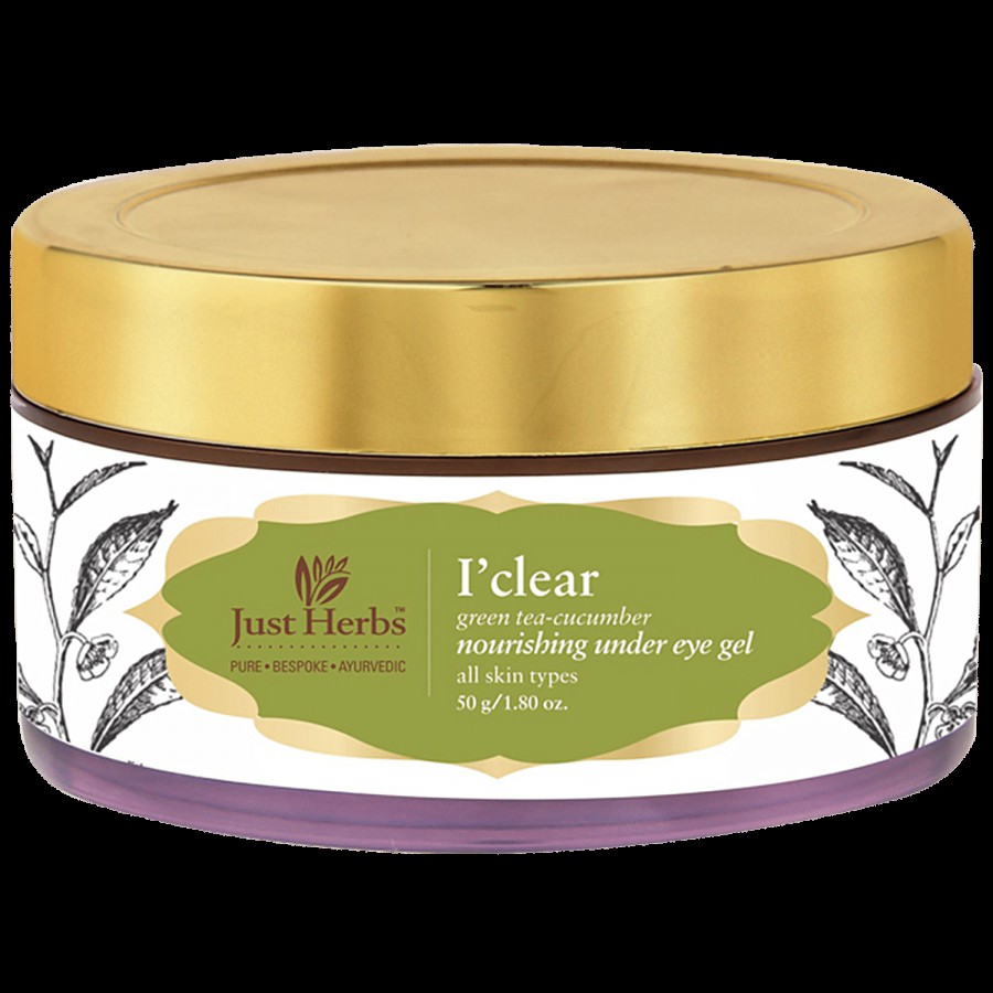 Just Herbs Iclear Green Tea-Cucumber Nourishing Under Eye Gel