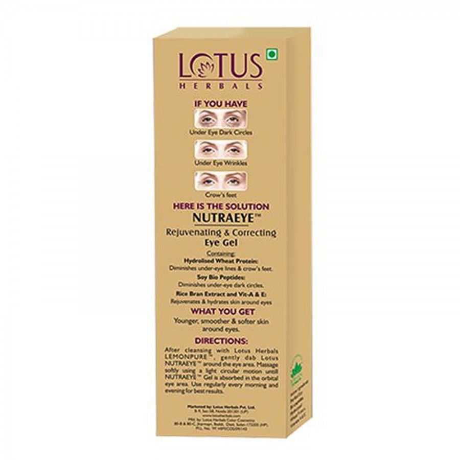 Lotus Herbals Nutraeye Rejuvenating & Correcting Eye Gel