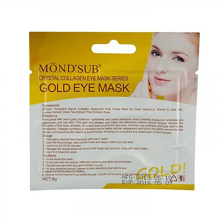 Mondsub Crystal Collagen Gold Eye Mask