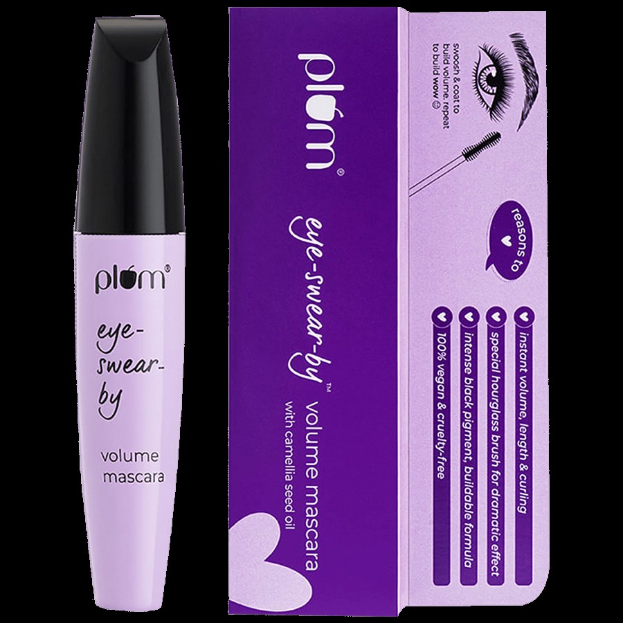 Plum Eye-Swear-By Volume Mascara - Lightweight